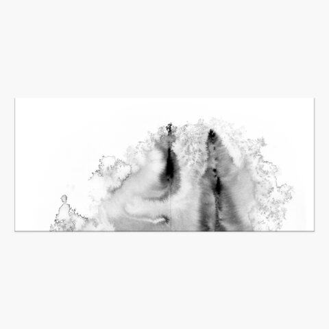 Black And White Abstract Ink Painting